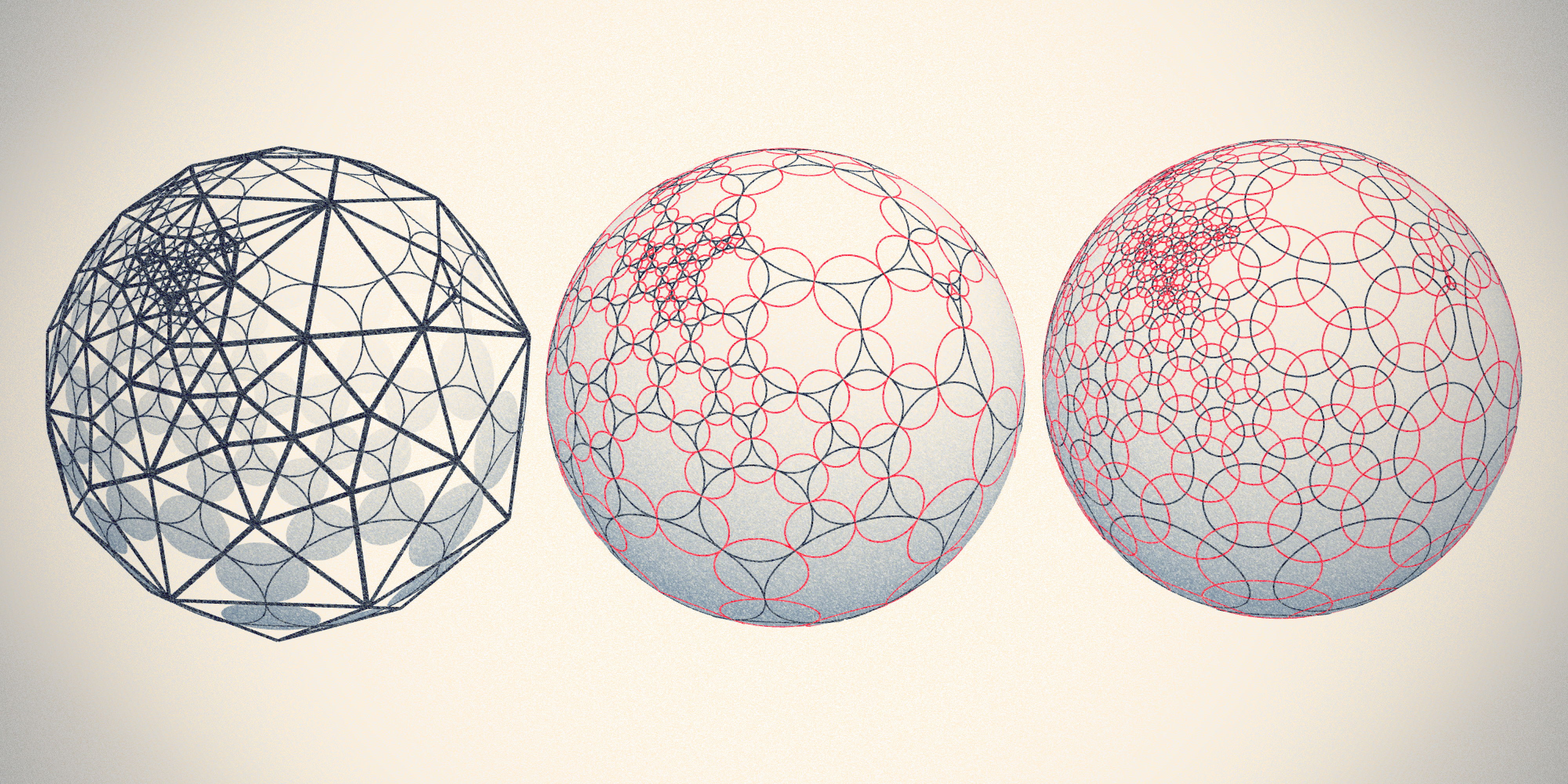 Koebe Polyhedron, Circle Packing, Inversive Distance Circle Packing