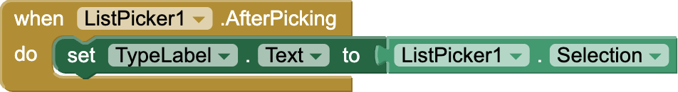 List Picker event handler