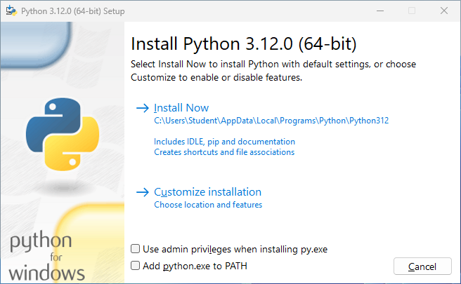 Python Installer Windows