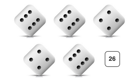 Can't Stop five dice
