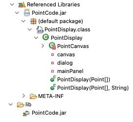 Package Explorer showing referenced libraries