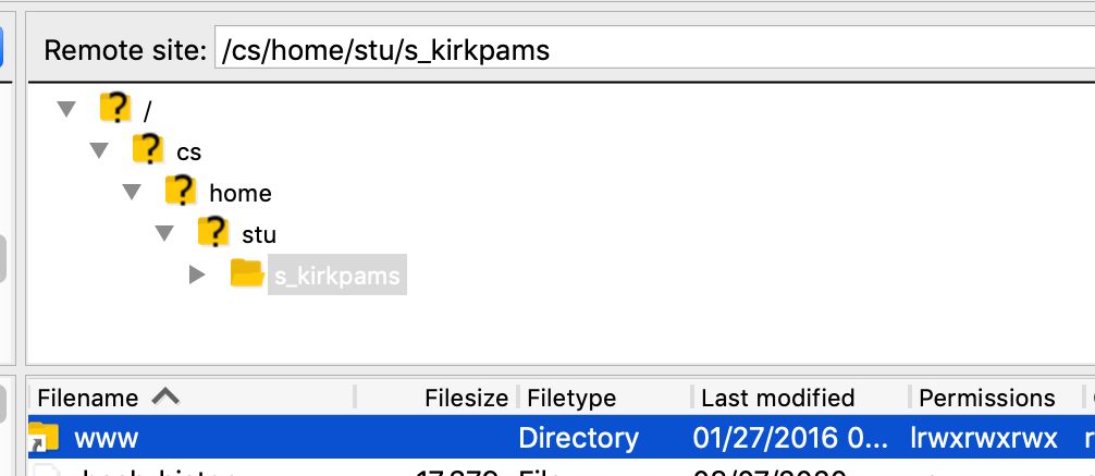 Remote site showing path