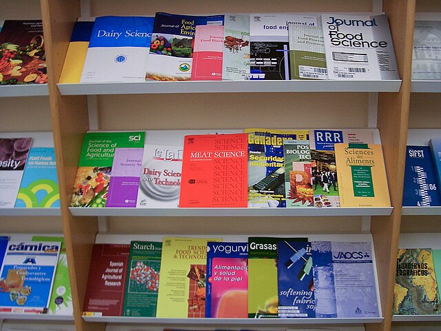 shelf of academic journals