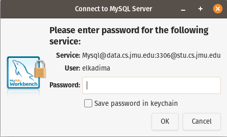 Enter mysql password