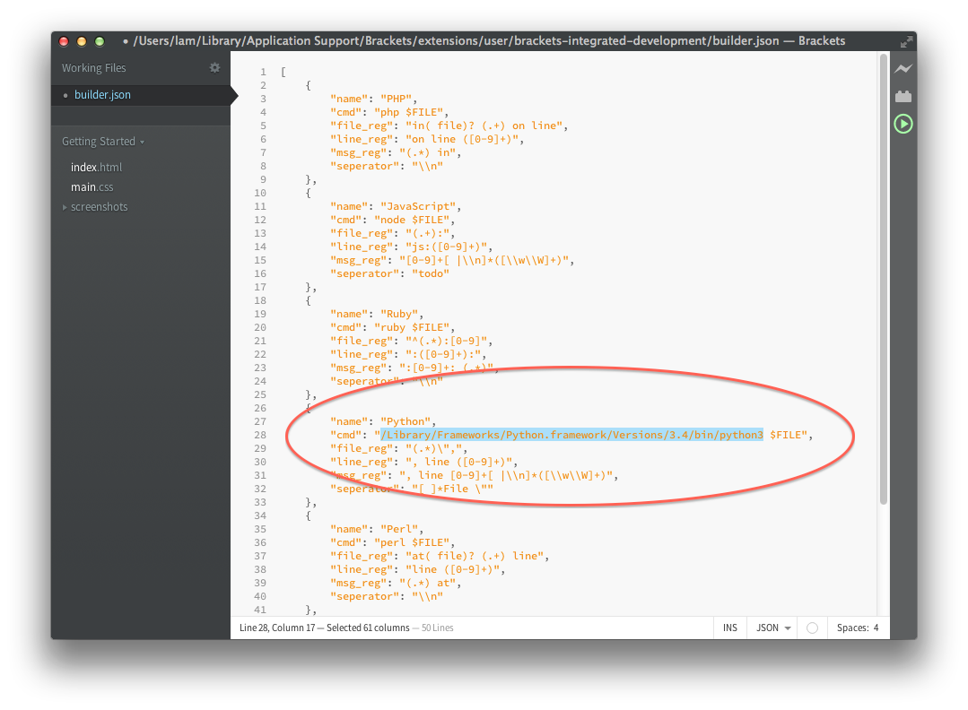 brackets text editor blinking underline