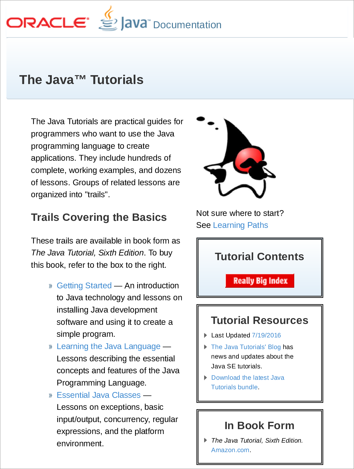 Tutorials screenshot