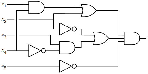 Circuit with a binary output.